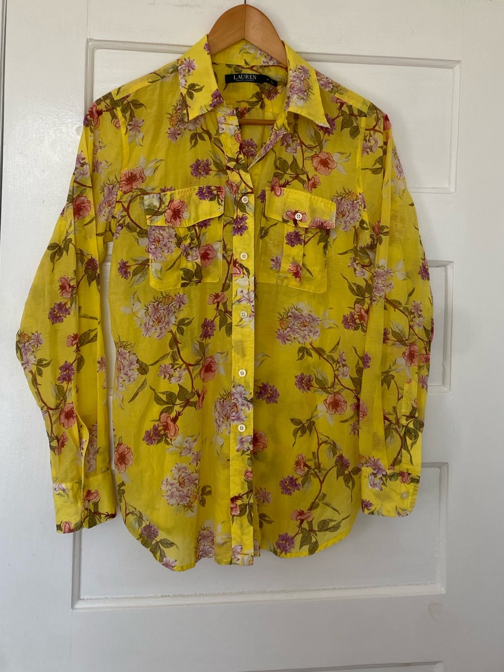 Lauren Ralph Lauren floral cotton blend blouse